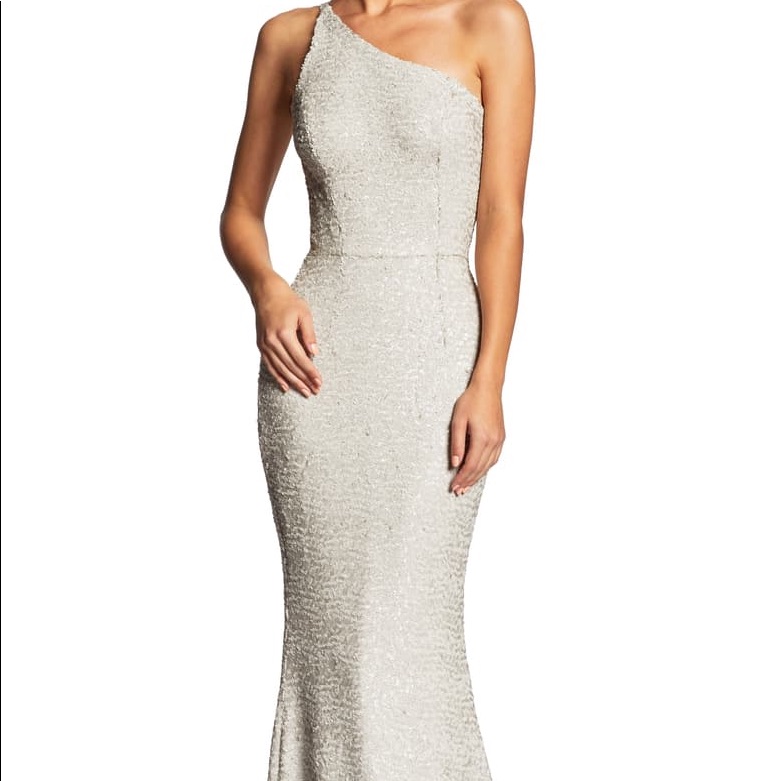 Nwt Bella One Shoulder Gown